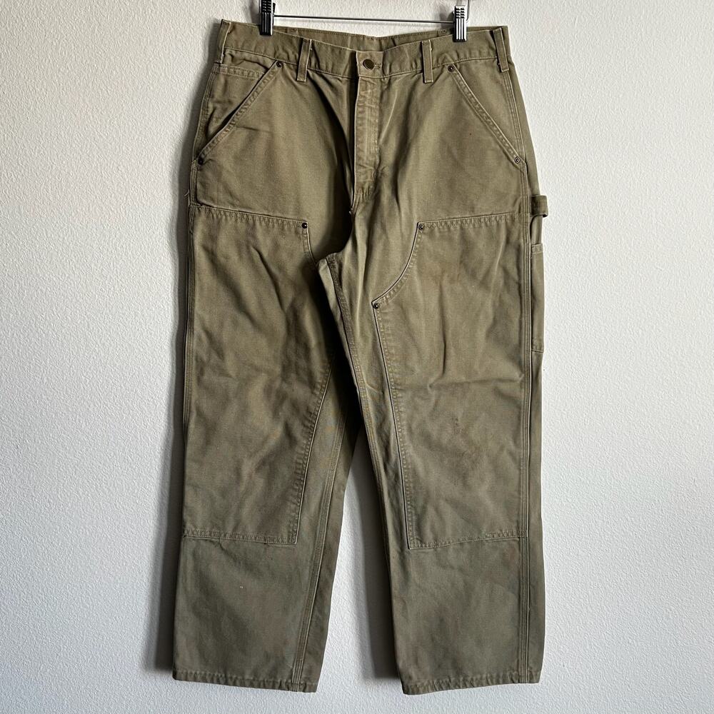 Carhartt B136 TAN double knee work wear carpenter pants